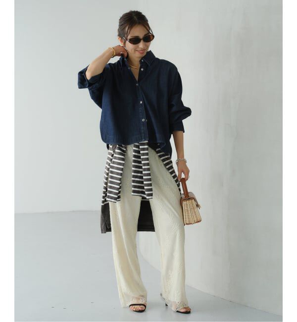 VERMEIL par iena「《追加》デニムフォルムシャツ」|シャツ・ブラウス|