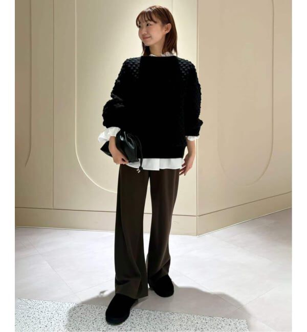 SLOBE IENA「《WEB限定/追加2予約》タイプライターフリルブラウス」|シャツ・ブラウス|