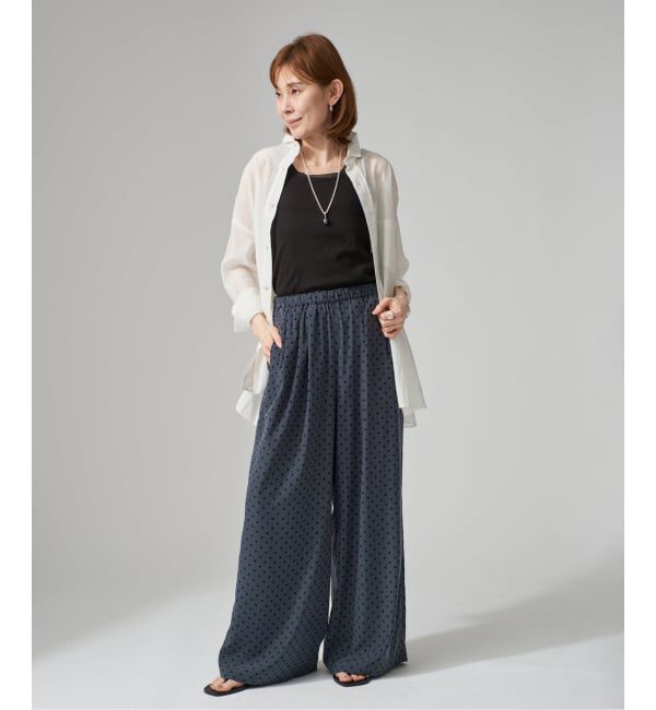 VERMEIL par iena「《予約》リブオーガンジートリム タンクトップ」|タンクトップ|