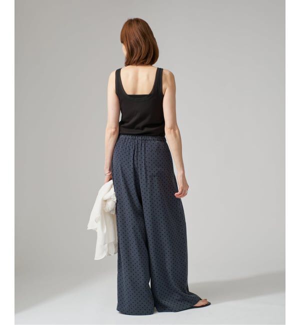 VERMEIL par iena「《予約》リブオーガンジートリム タンクトップ」|タンクトップ|