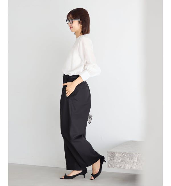 IENA「《新色/WEB限定/追加3》ラミーリヨセルノーカラーブラウス」|シャツ・ブラウス|