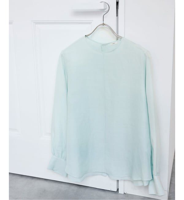 IENA「《新色/WEB限定/追加3》ラミーリヨセルノーカラーブラウス」|シャツ・ブラウス|