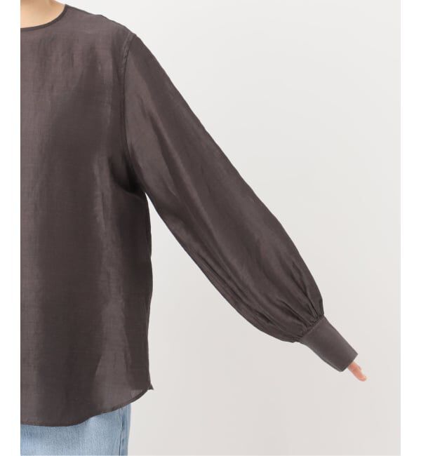 IENA「《新色/WEB限定/追加3》ラミーリヨセルノーカラーブラウス」|シャツ・ブラウス|