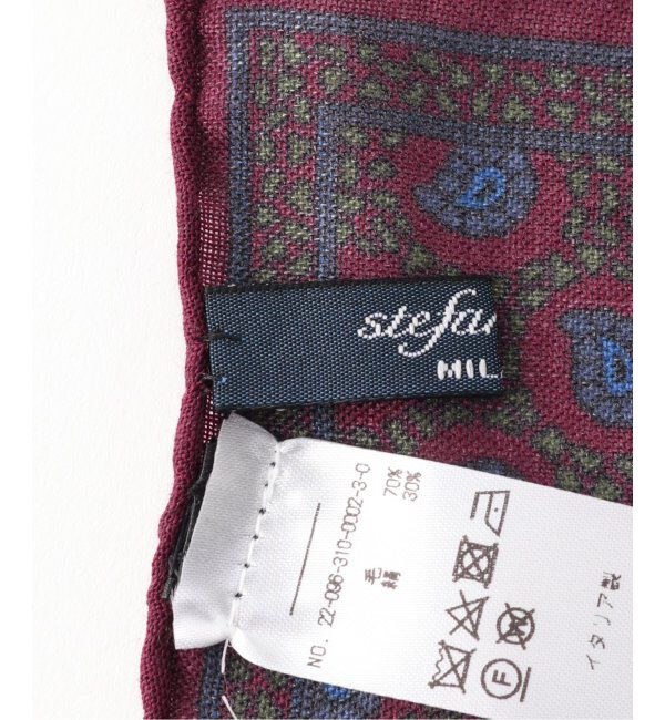 EDIFICE「【Stefano Bigi / ステファノ ビジ】ペイズリー チーフ」|マフラー|