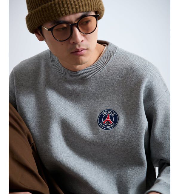 Paris Saint-Germain「【Paris Saint-Germain / パリ・サン＝ジェルマン】 JP Sweat like Knit EMBLEM」|ニット・セーター|