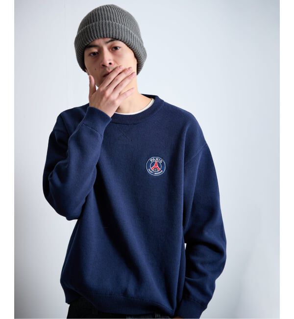 Paris Saint-Germain「【Paris Saint-Germain / パリ・サン＝ジェルマン】 JP Sweat like Knit EMBLEM」|ニット・セーター|