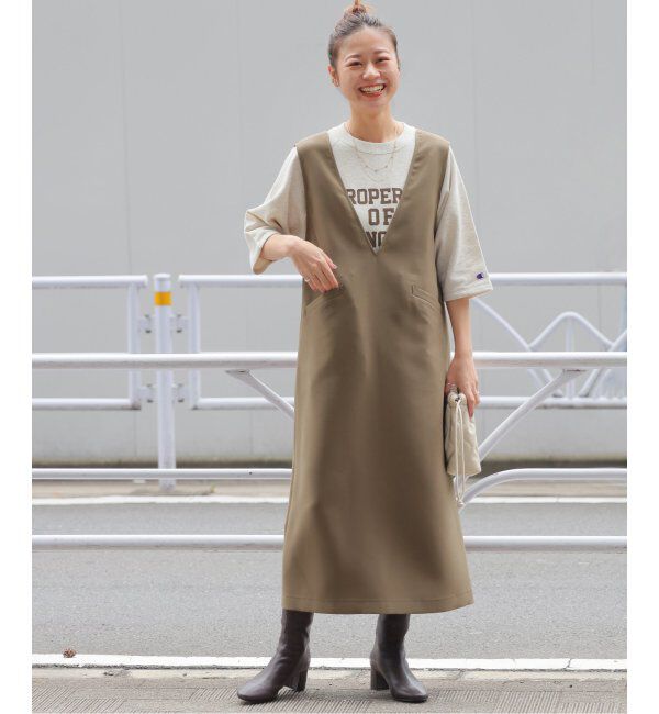 JOURNAL STANDARD relume「ウォッシャブルダブルクロスジャンパースカート」|ワンピース|