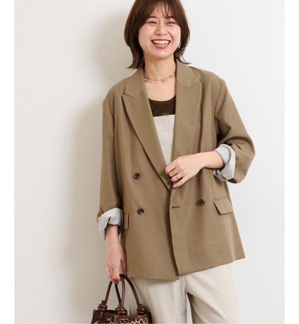 JOURNAL STANDARD relume「ポリエステルレーヨンツイルライトジャケット」|テーラードジャケット|ベージュ