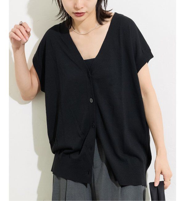 JOURNAL STANDARD「《追加2》リネンレーヨンニュアンスベスト」|ベスト・ジレ|ブラック