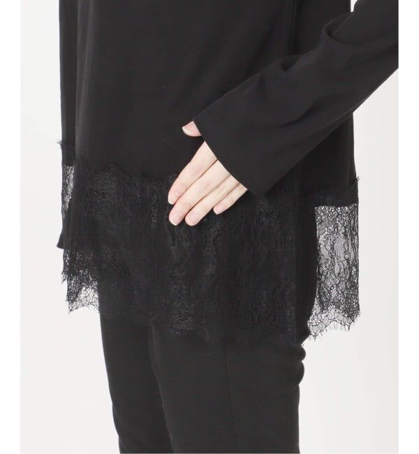 JOURNAL STANDARD「《追加5》レースヘム クルーネックシアーロングT」|Tシャツ・カットソー|