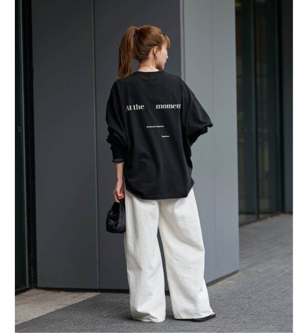 FRAMeWORK「≪追加≫【haru&times;FRAMeWORK】ロゴロンT2」|Tシャツ・カットソー|