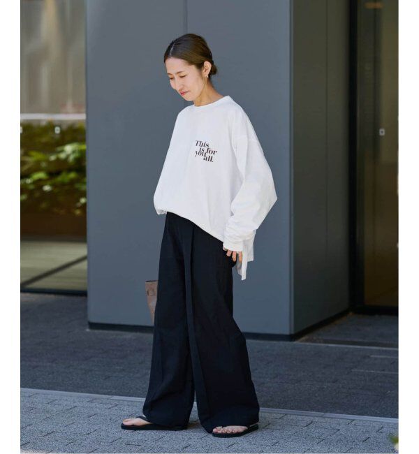 FRAMeWORK「≪追加≫【haru&times;FRAMeWORK】ロゴロンT2」|Tシャツ・カットソー|