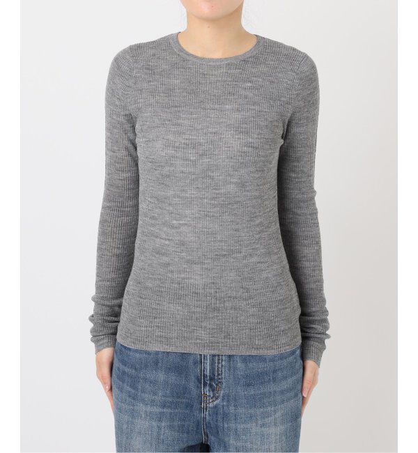 Spick and Span「ウォッシャブルシアーリブニット」|ニット・セーター|