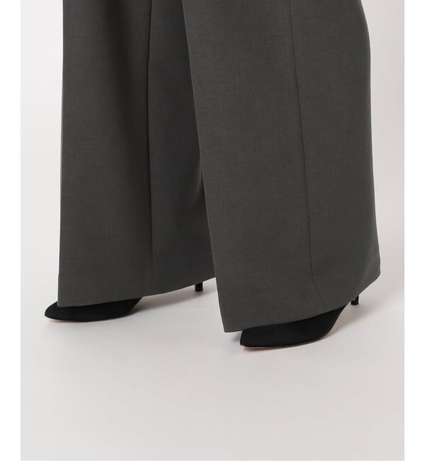 Spick and Span「《追加》ダブルクロスツータックパンツ」|スラックス|