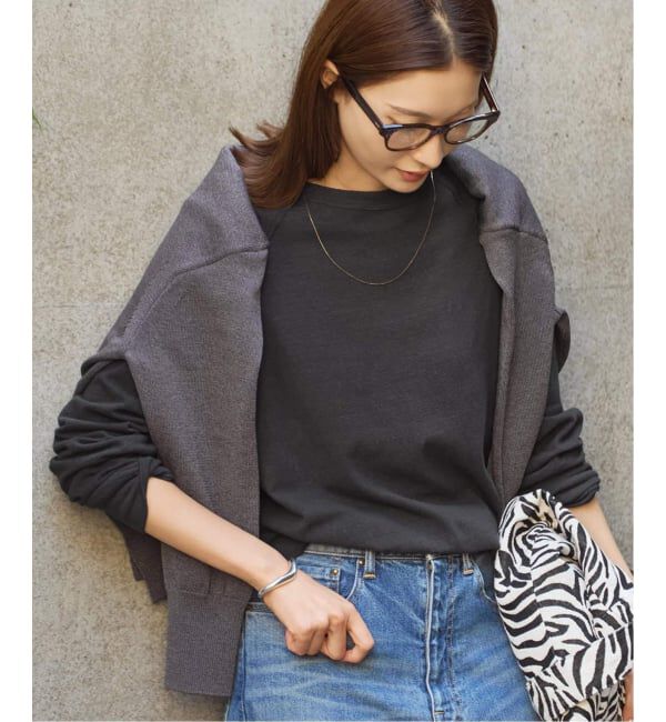 FRAMeWORK「≪追加≫NEWスラブベアテンプルオーバー 4」|Tシャツ・カットソー|ブラック D