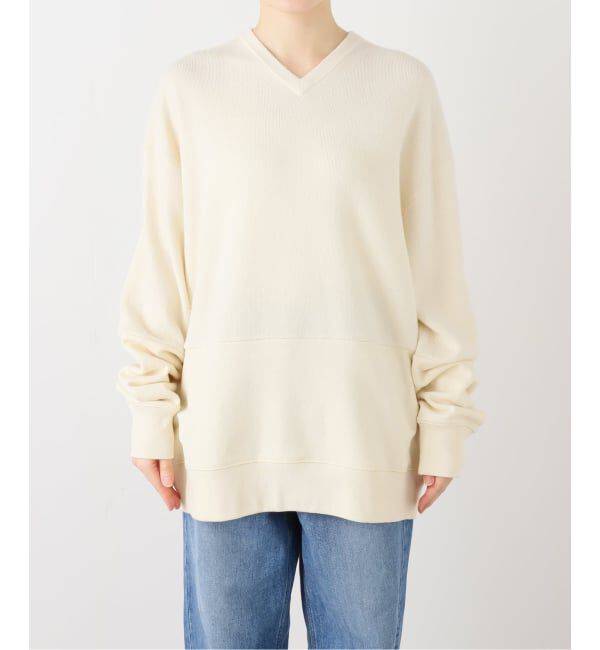 FRAMeWORK「KAYLE WOOL CASHMERE DOCKING SWEAT プルオーバー」|ニット・セーター|