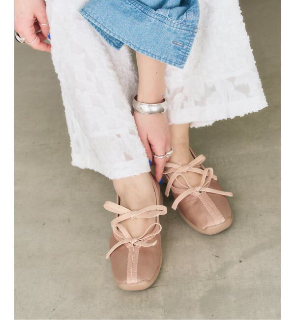  「《追加》Lダブルリボンバレリーナ」|スニーカー|