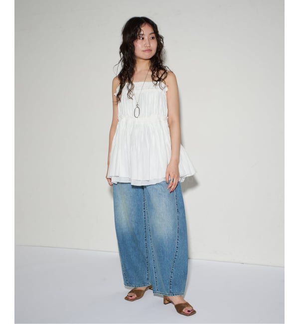 GRISE「《予約》MIDORI UEEDA&times;GRISE4cmレザースクエアスエードサンダル」|サンダル|