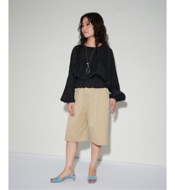 GRISE「《予約》MIDORI UEEDA&times;GRISE4cmレザースクエアスエードサンダル」|サンダル|