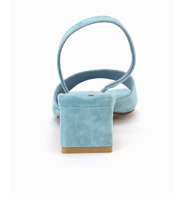 GRISE「《予約》MIDORI UEEDA&times;GRISE4cmレザースクエアスエードサンダル」|サンダル|