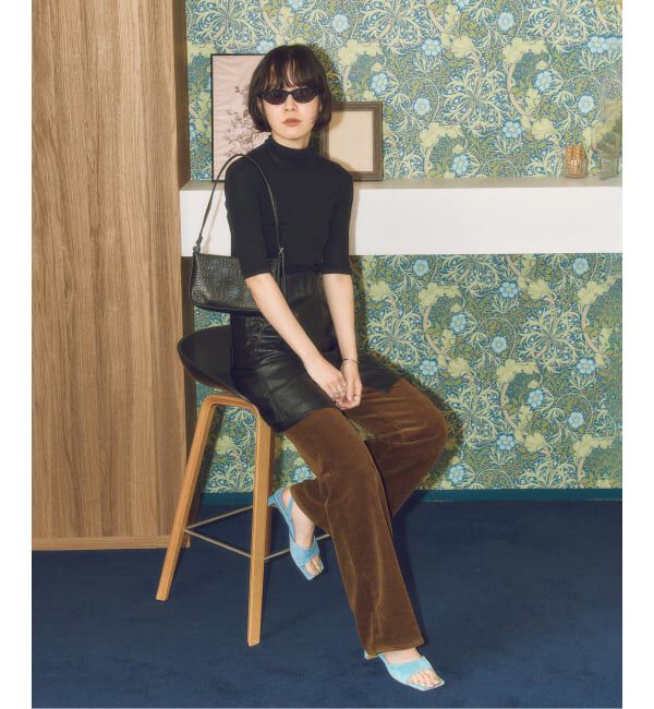 GRISE「《予約》MIDORI UEEDA&times;GRISE4cmレザースクエアスエードサンダル」|サンダル|