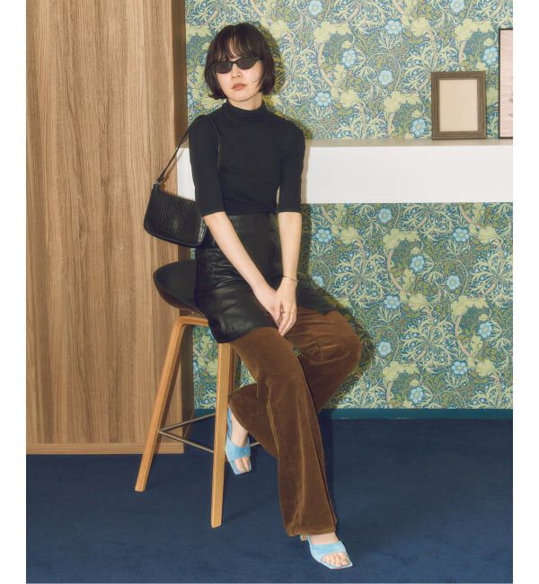 GRISE「《予約》MIDORI UEEDA&times;GRISE4cmレザースクエアスエードサンダル」|サンダル|