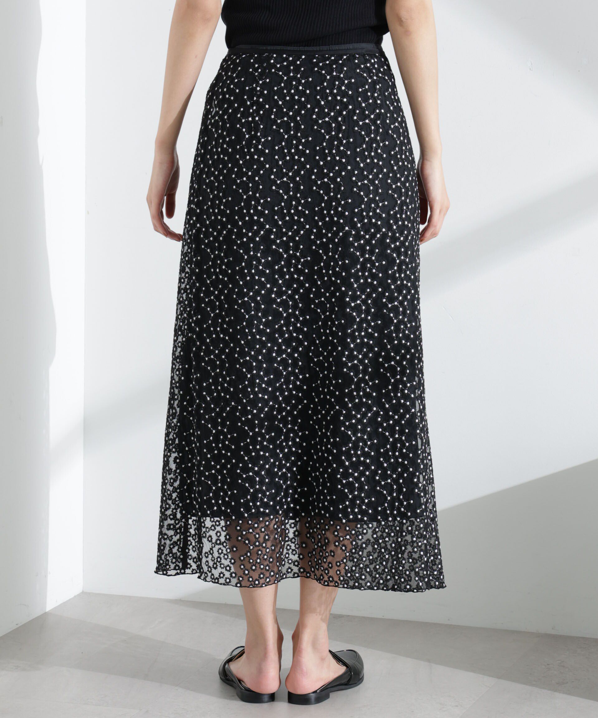 nano･universe「レースラップスカート」|スカート|