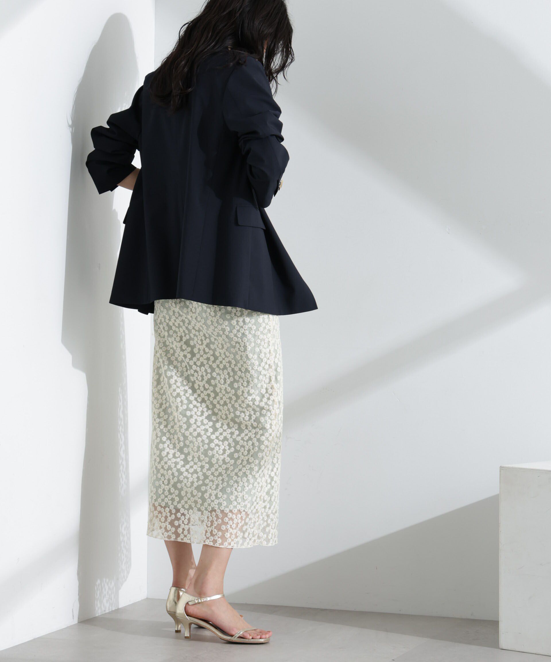 nano･universe「レースラップスカート」|スカート|