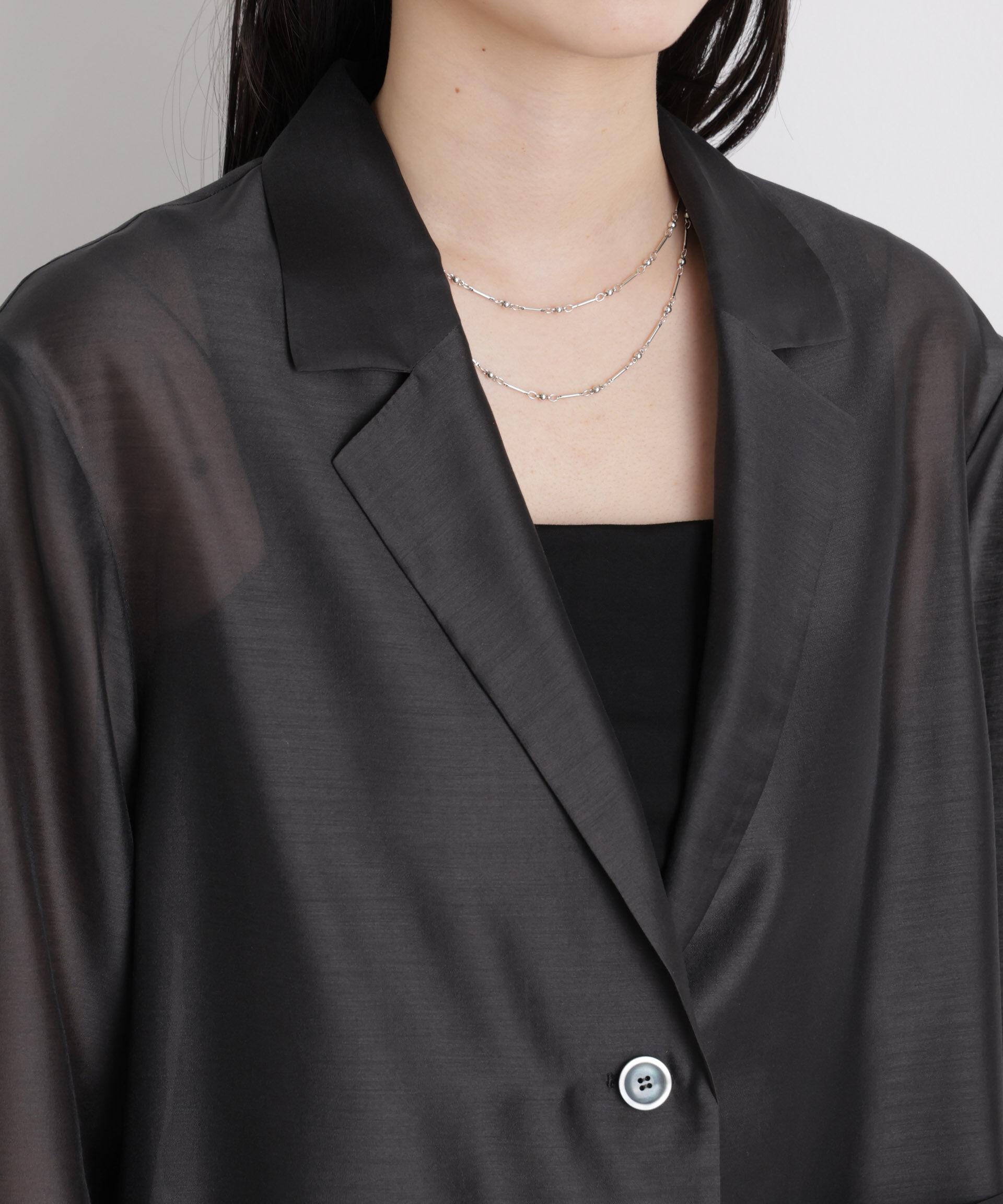 nano･universe「シアーテーラードオーバージャケット」|テーラードジャケット|