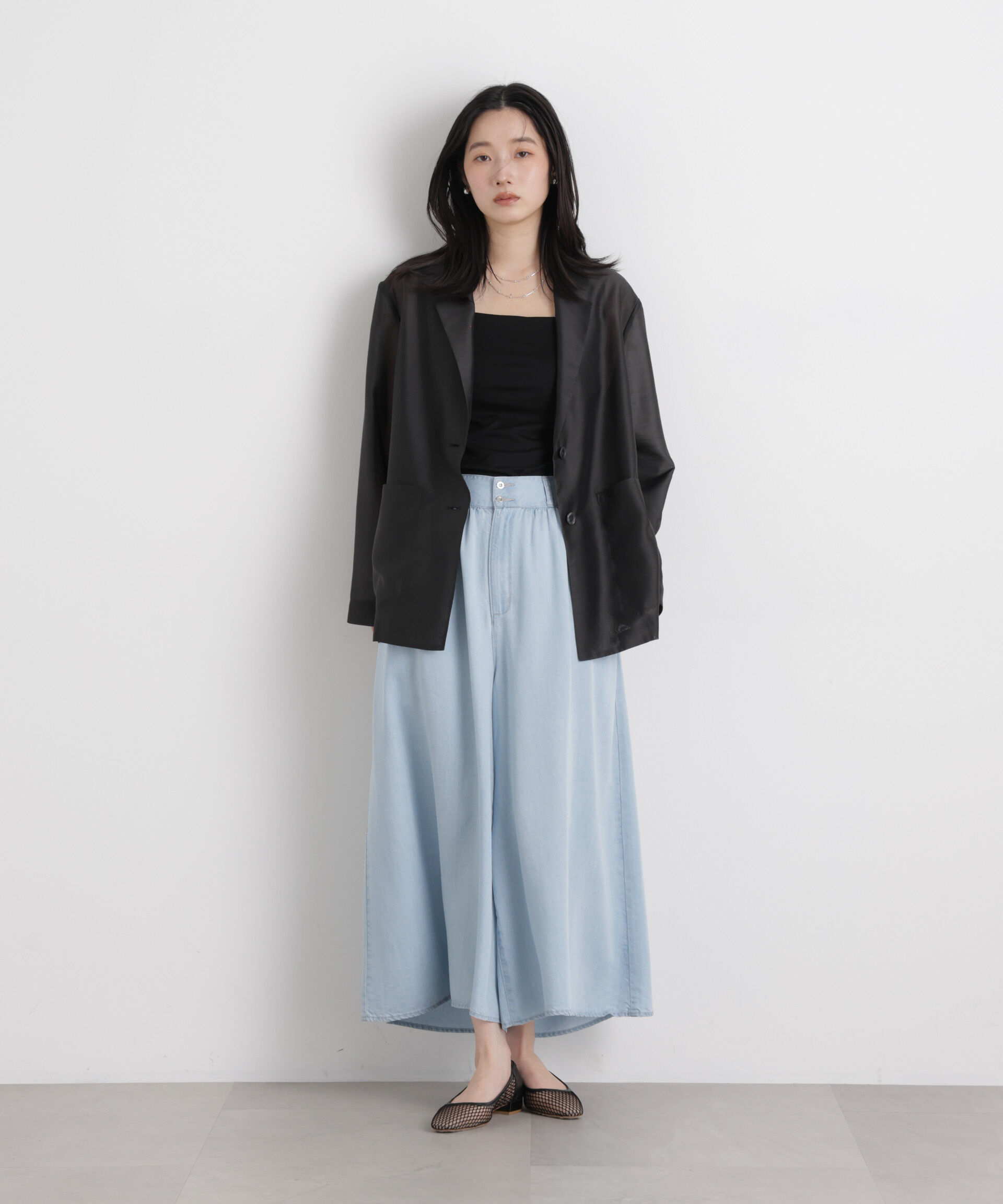 nano･universe「シアーテーラードオーバージャケット」|テーラードジャケット|