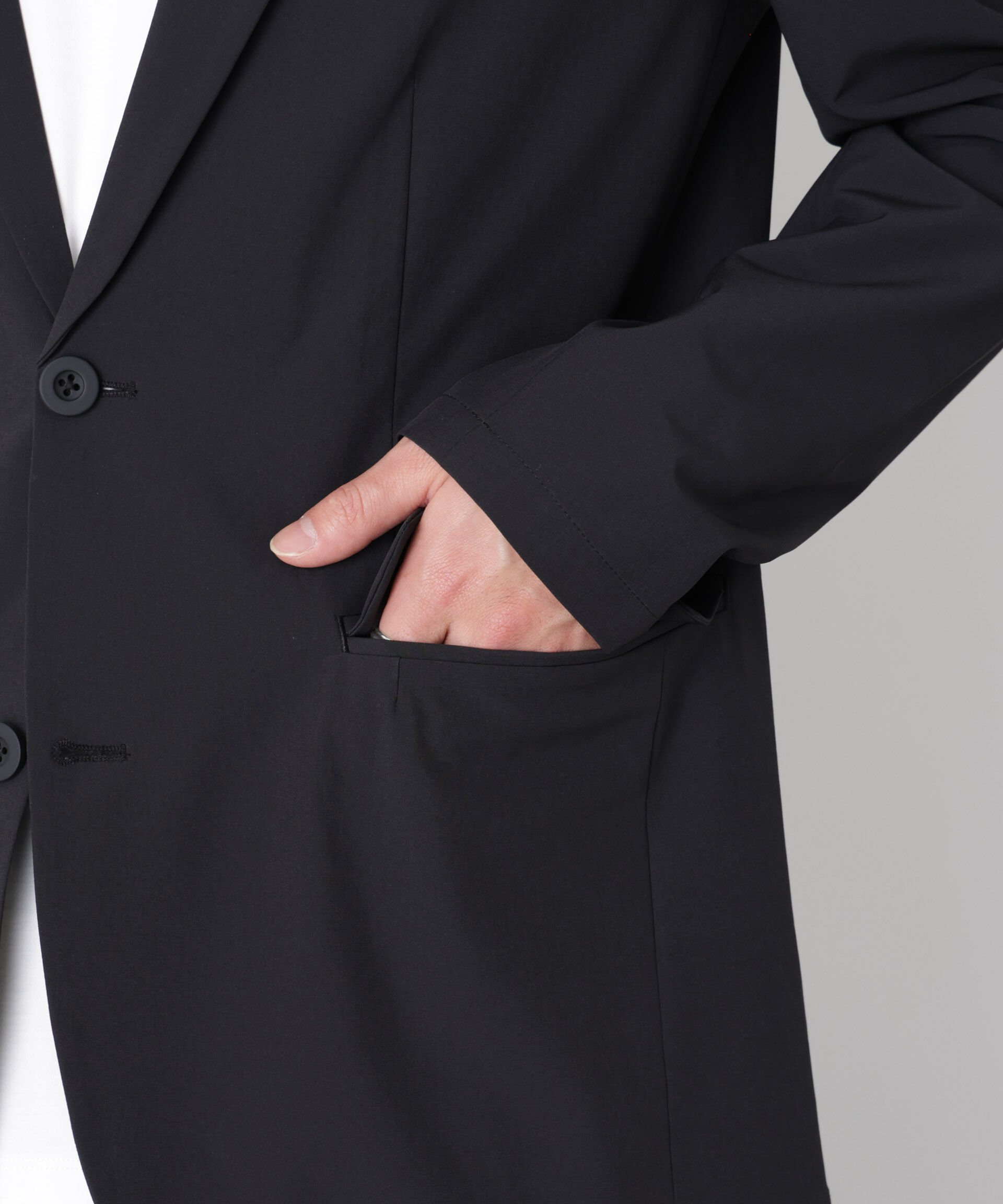 nano･universe「ライトウェイトストレッチ ジャケット（セットアップ可）」|テーラードジャケット|