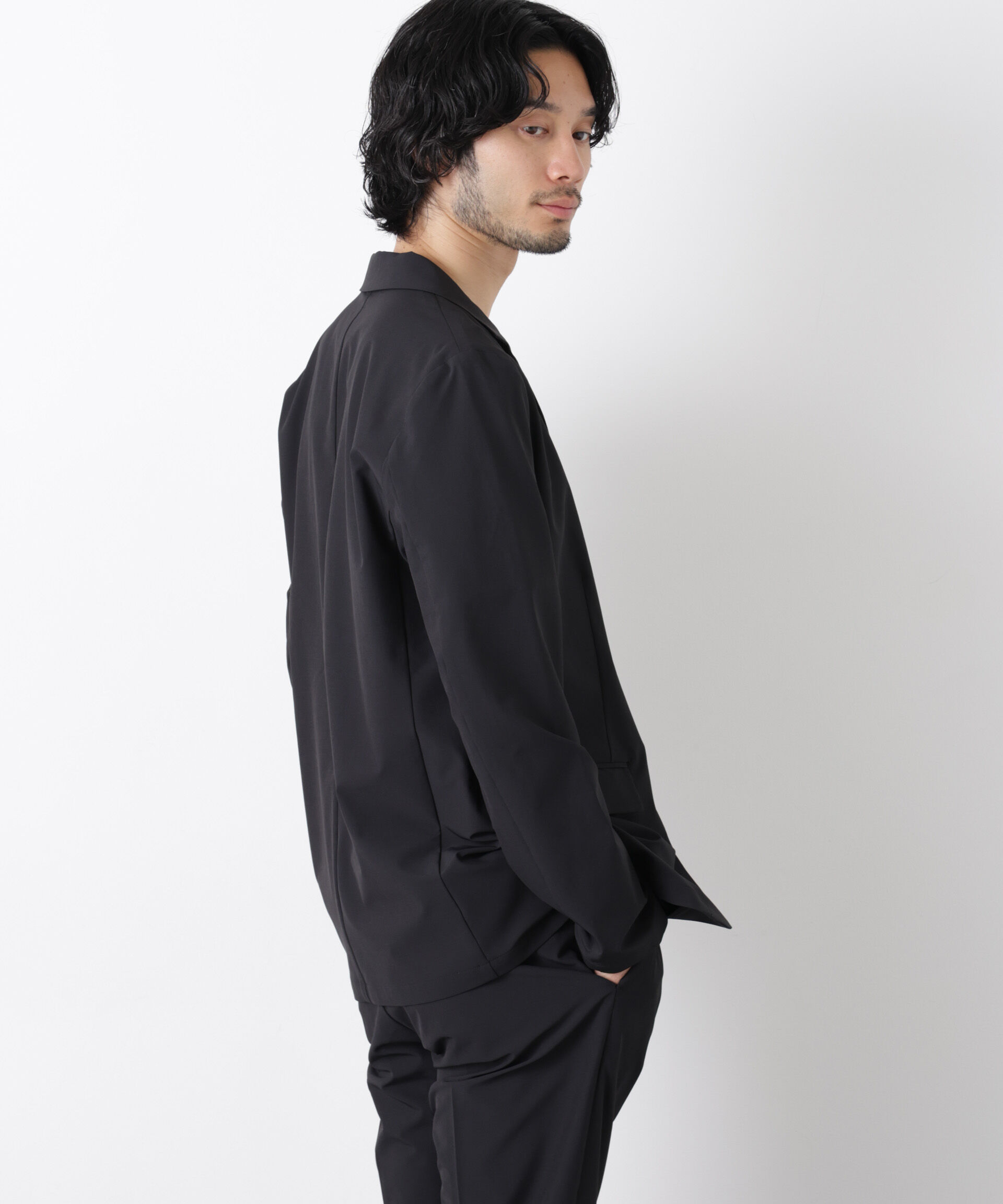 nano･universe「ライトウェイトストレッチ ジャケット（セットアップ可）」|テーラードジャケット|