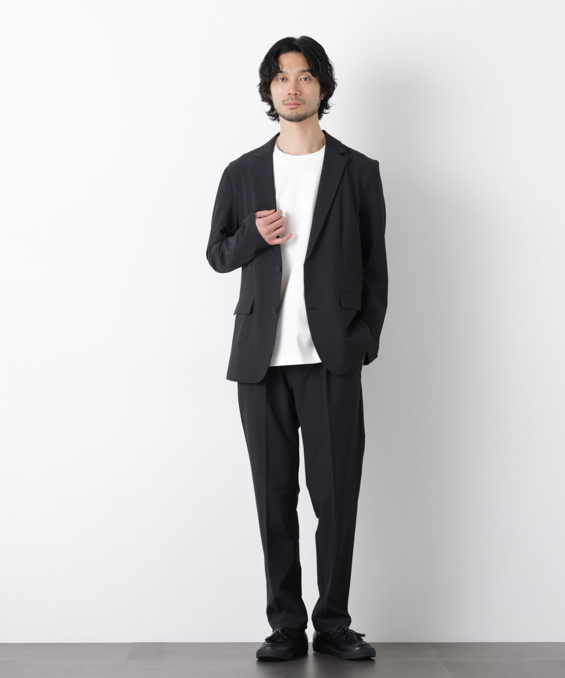 nano･universe「ライトウェイトストレッチ ジャケット（セットアップ可）」|テーラードジャケット|