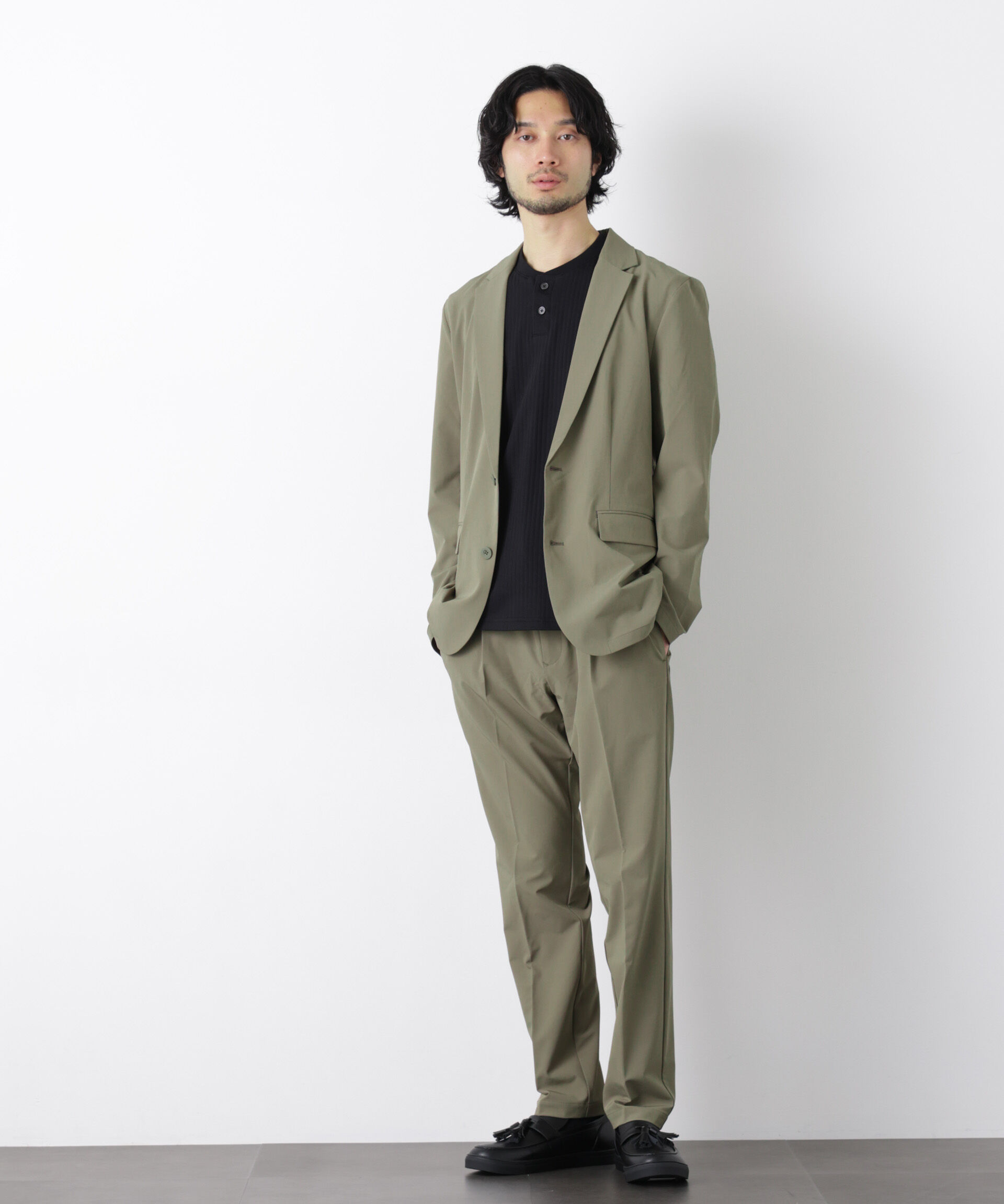 nano･universe「ライトウェイトストレッチ ジャケット（セットアップ可）」|テーラードジャケット|