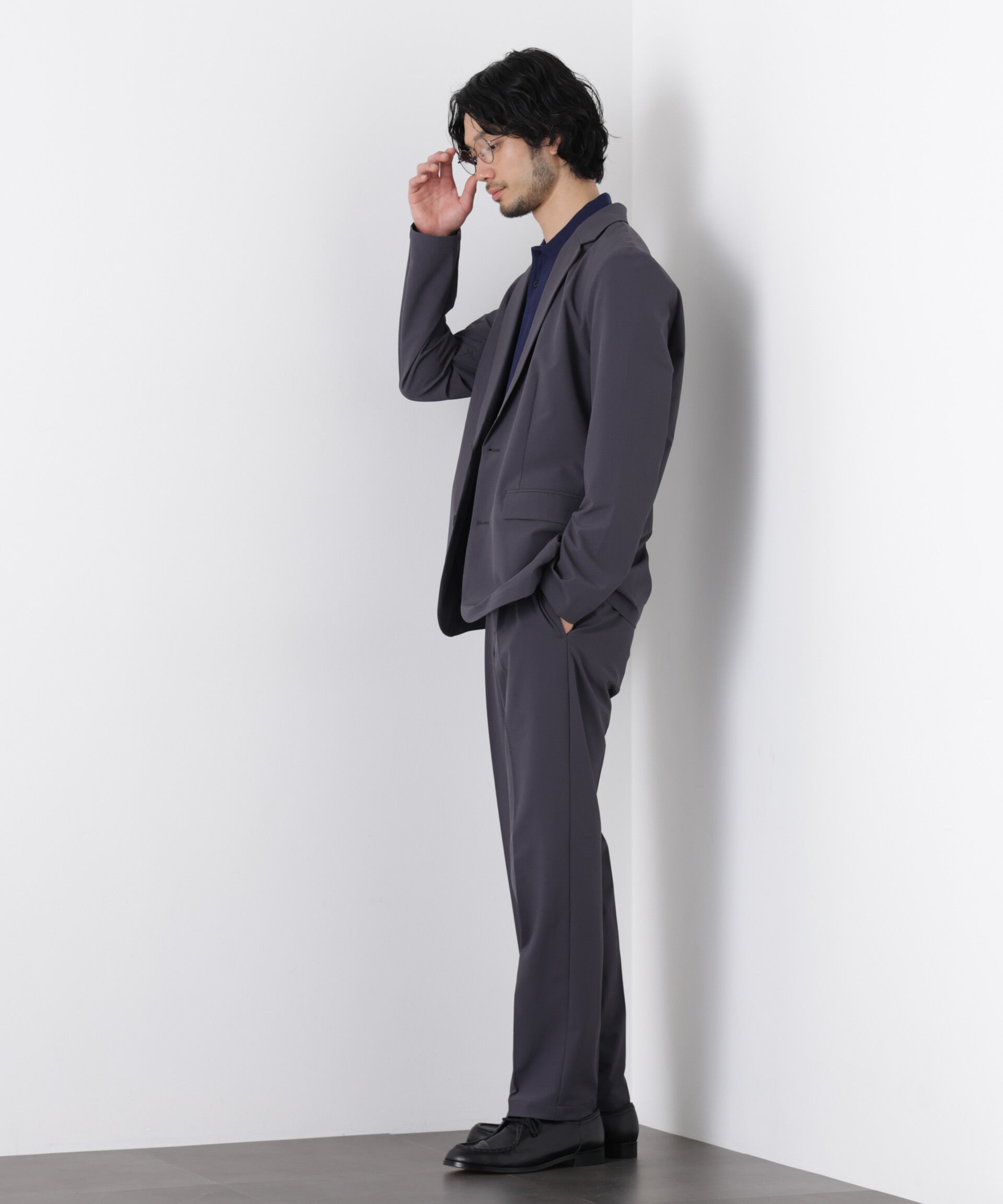 nano･universe「ライトウェイトストレッチ スラックス（セットアップ可）」|チノ|