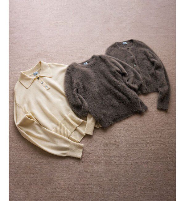 組曲「カシミヤブレンドバルキーポロ ニット」|ニット・セーター|