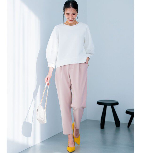 組曲「【洗える・ストレッチ】プランタンカラークロップド パンツ」|その他|