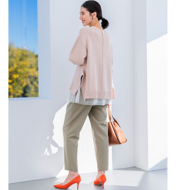 組曲「【洗える・ストレッチ】プランタンカラークロップド パンツ」|その他|