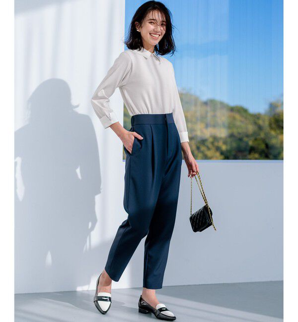 組曲「【洗える・ストレッチ】プランタンカラークロップド パンツ」|その他|