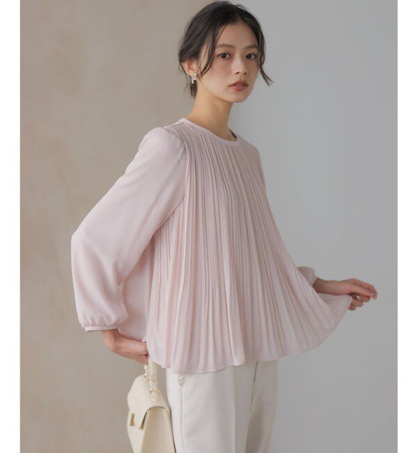 組曲「【WEB限定】ジョーゼットシフォンプリーツ ブラウス」|シャツ・ブラウス|