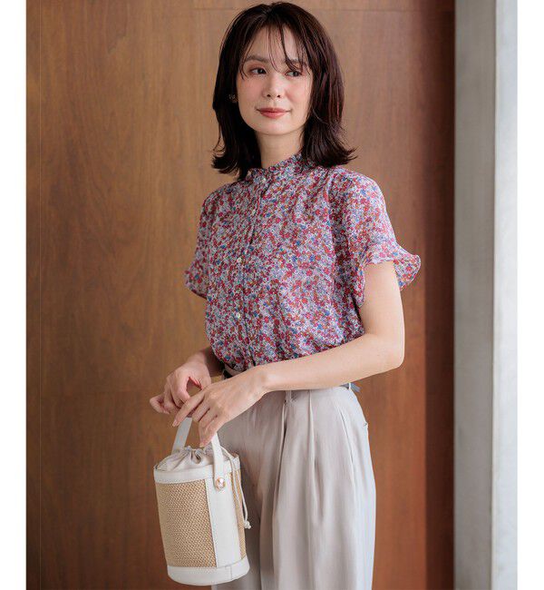 組曲「フラワーガーデンプリント ブラウス」|シャツ・ブラウス|