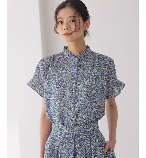 組曲「フラワーガーデンプリント ブラウス」|シャツ・ブラウス|