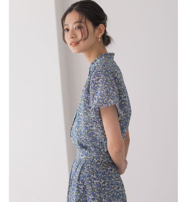 組曲「フラワーガーデンプリント ブラウス」|シャツ・ブラウス|