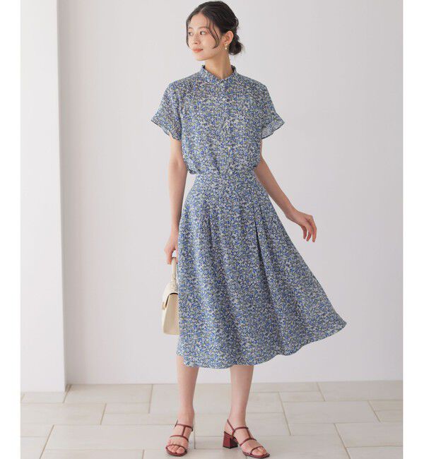 組曲「フラワーガーデンプリント ブラウス」|シャツ・ブラウス|