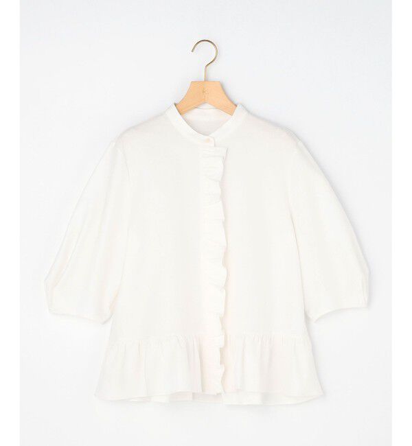 組曲「【WEB限定】ツイルジャージーフリル カットソー」|Tシャツ・カットソー|