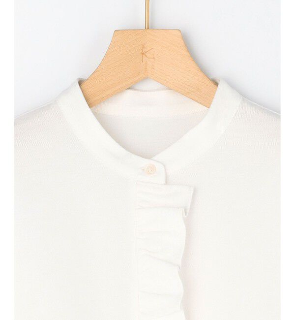 組曲「【WEB限定】ツイルジャージーフリル カットソー」|Tシャツ・カットソー|