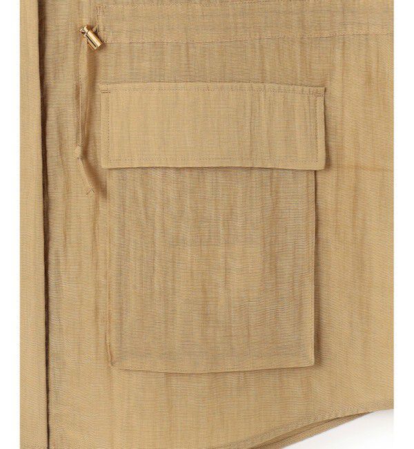 23区「【見上愛さん着用】リネンミックスシアースラブ ミリタリージャケット」|シャツ・ブラウス|