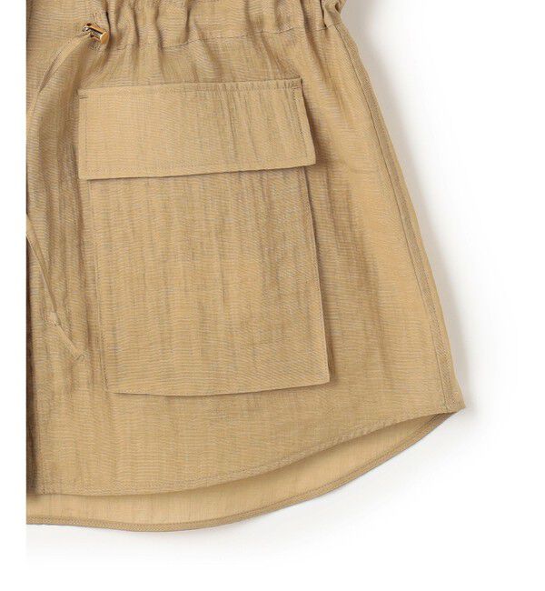 23区「【見上愛さん着用】リネンミックスシアースラブ ミリタリージャケット」|シャツ・ブラウス|