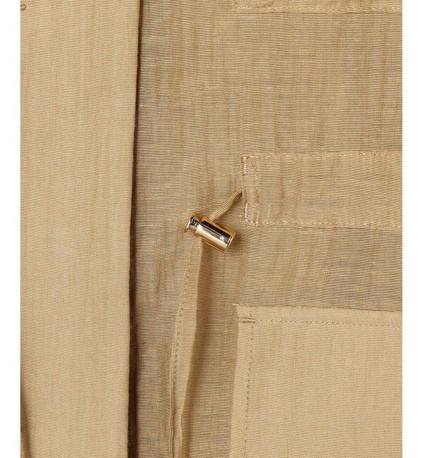 23区「【見上愛さん着用】リネンミックスシアースラブ ミリタリージャケット」|シャツ・ブラウス|