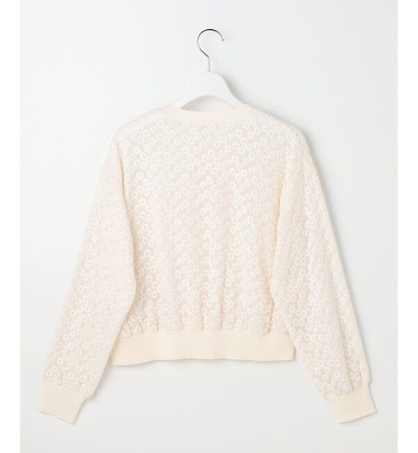 ANY SIS「レーシー ニット ブルゾン」|カーディガン|